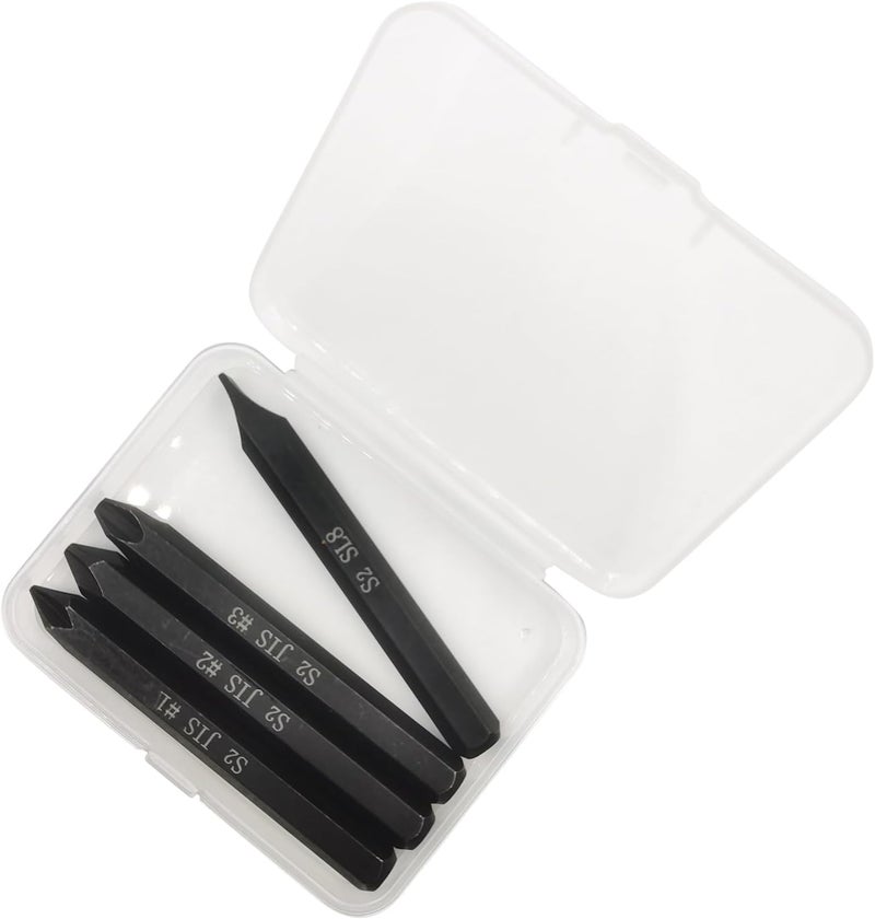 Yrsssa JIS B4633 Impact Screwdriver Bits For Impact Driver, 5/16" Hex Shank, S2 Alloy Steel,75mm Long- Ideal for Japanese Automotive & Motorcycle Repairs (JIS #1x3+SL8) - Image 2